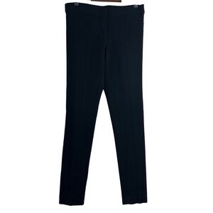 Amanda‎ + Chelsea Black Ponte Knit Skinny Dress Pants Womens Size 0 Front Seam